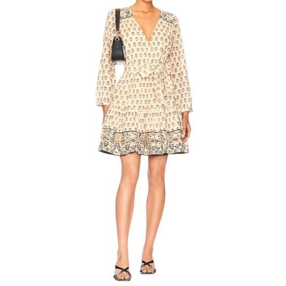 Revolve Cieobella Danae Delilah Floral Print Boho Preppy Cottage Dress Small